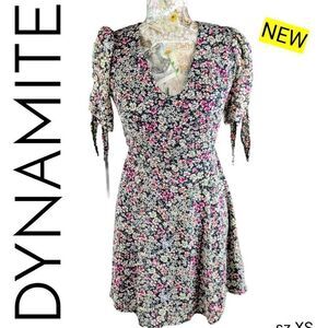 Dynamite Floral Ditsy Cottagecore Boho Short Dress NEW